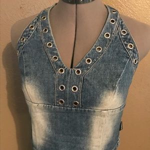 Xoxo jeans halter top size Medium